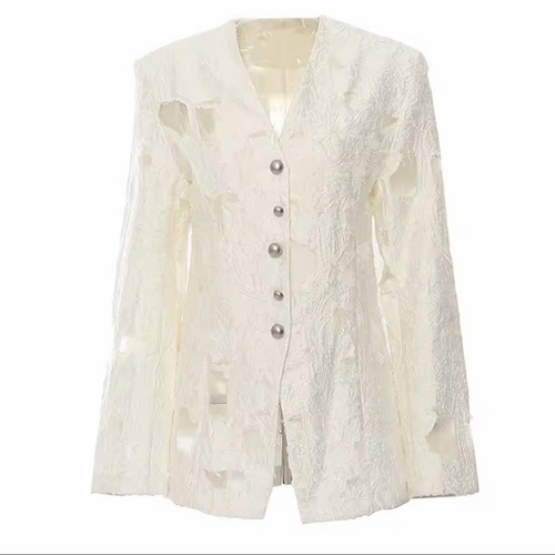 Jacquard Perspective Blazer