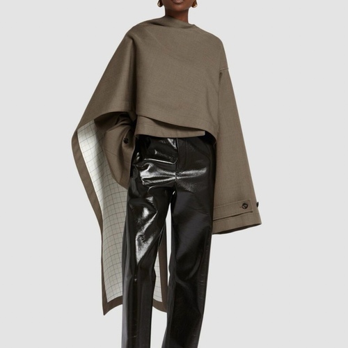 brown cape scarf