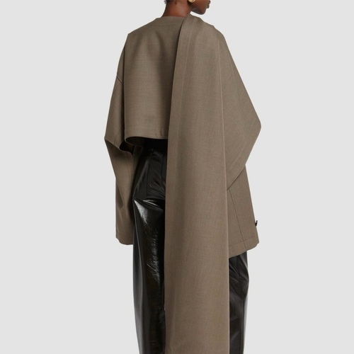 brown cape scarf