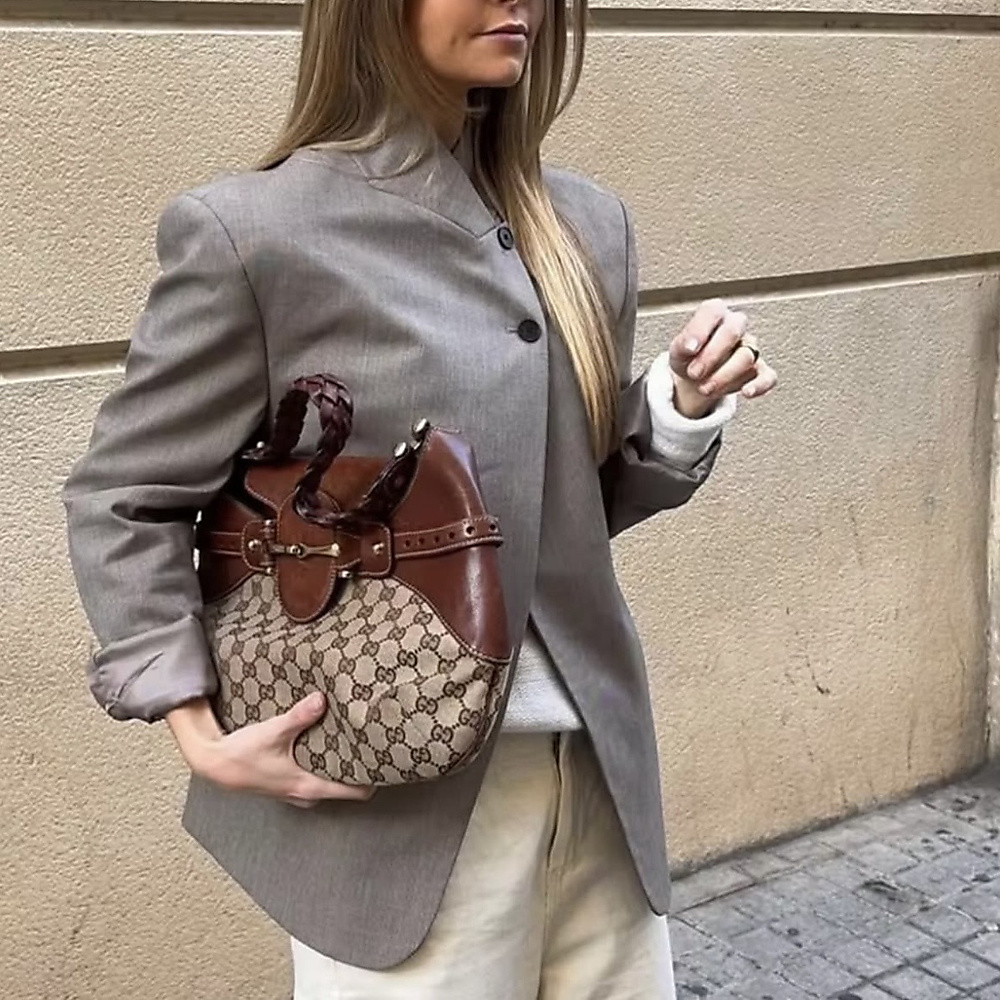 brown blazer