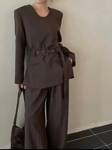 Brown full set with belt