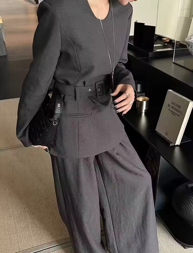 Grey full set with belt