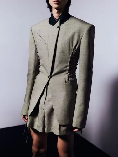 Grey blazer with robes
