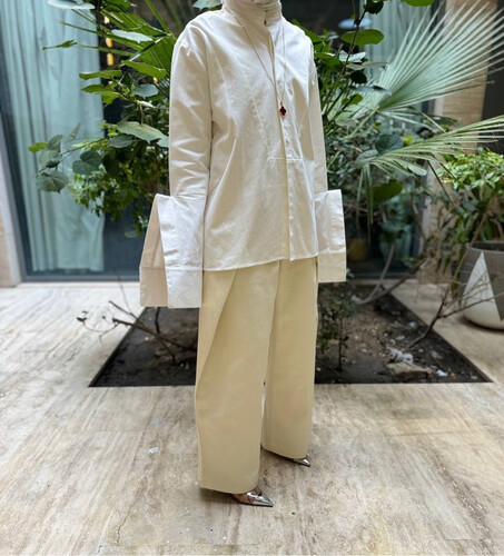White shirt with cuffs