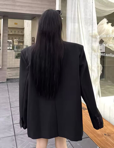 Black blazer with mirror