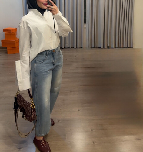 White shirt with cuffs