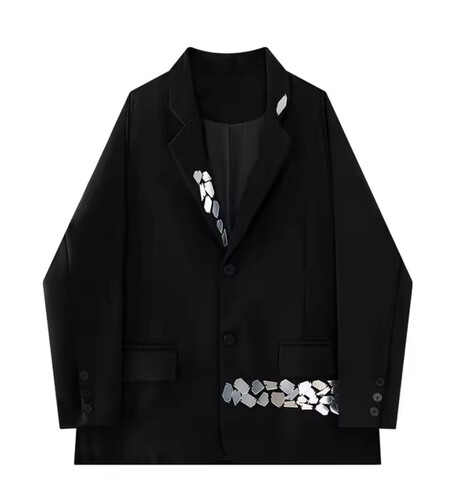 Black blazer with mirror