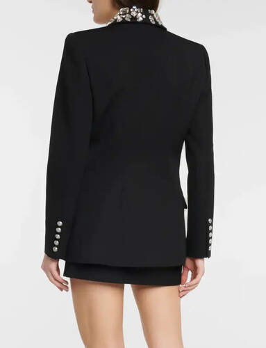 Black blazer with cristal