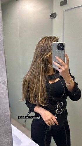 Black blazer with belts