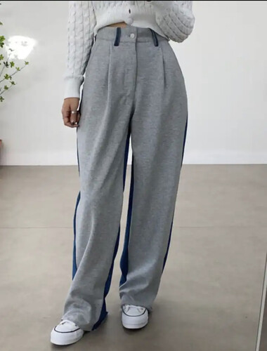 Traing pant with denim