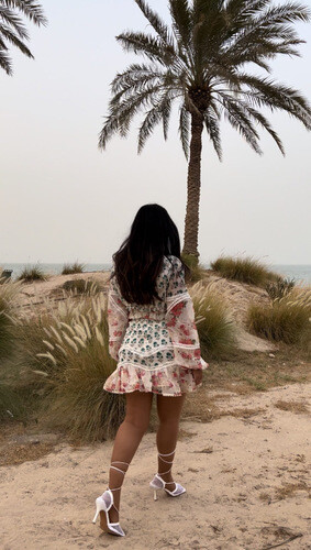 Top and skirt
