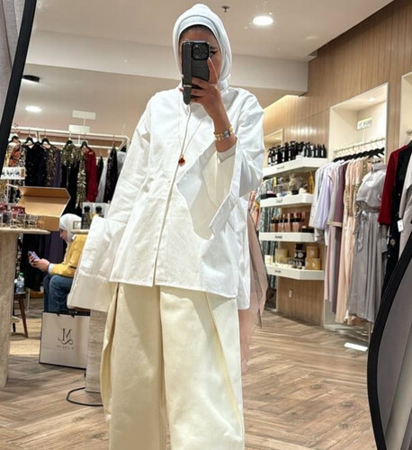 White shirt with cuffs