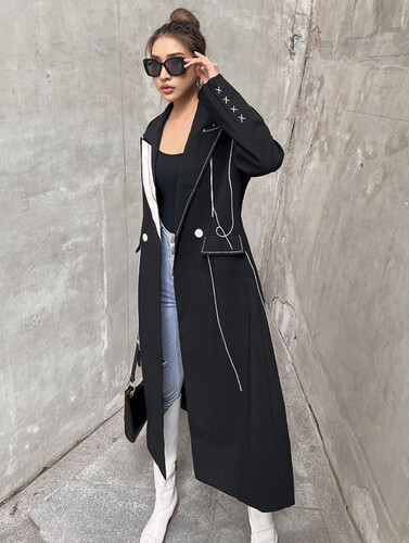 Black long blazer