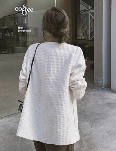 White winter blazer