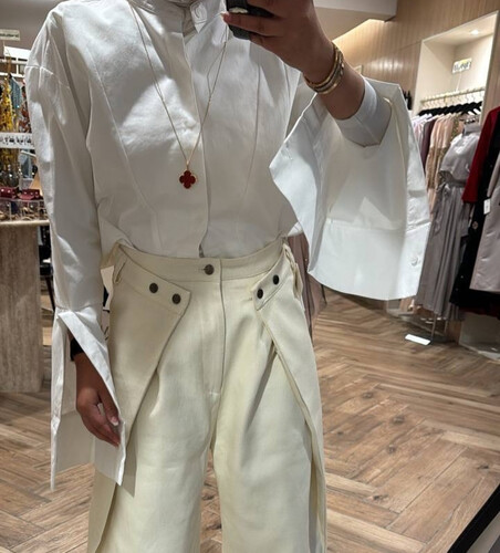 White shirt with cuffs