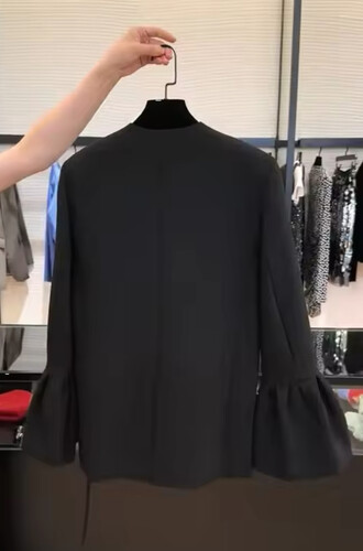 Black blazer with flare sleeve