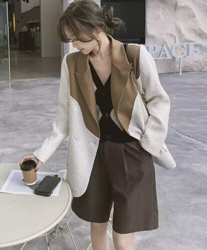 White winter blazer