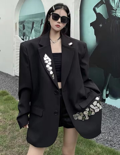 Black blazer with mirror