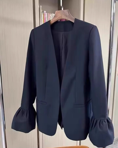Black blazer with flare sleeve