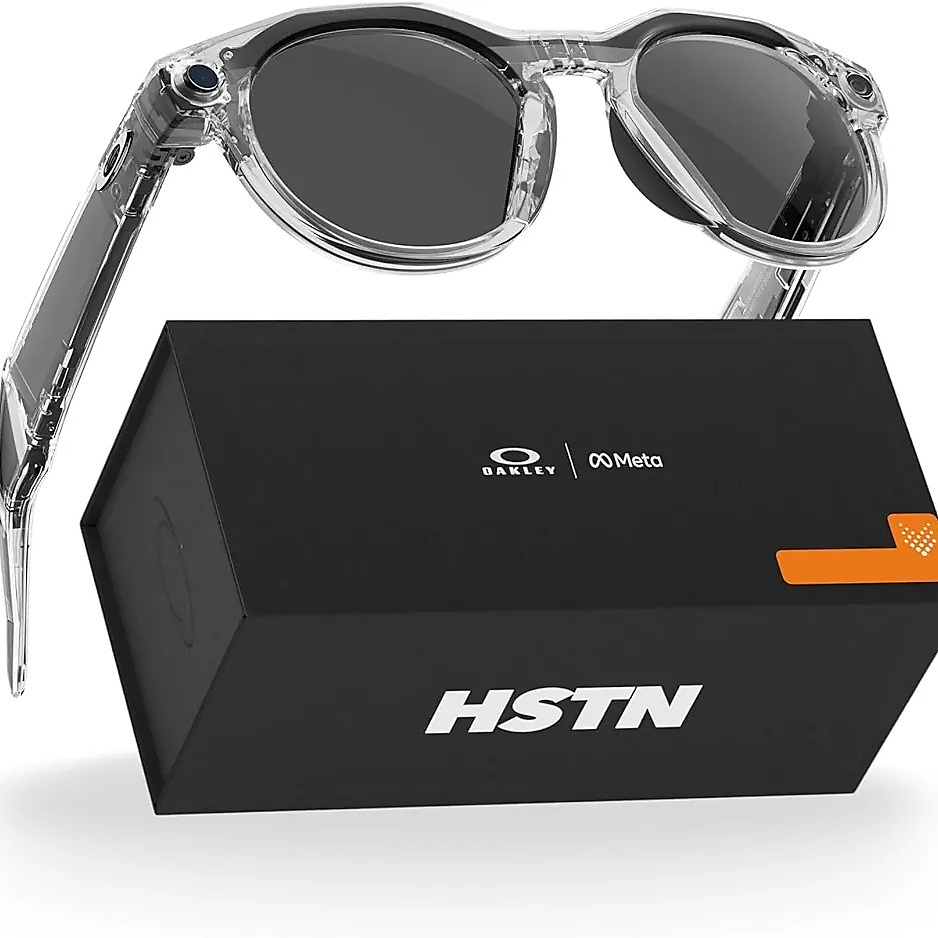 Meta Oakley HSTN, Warm Grey | Smart AI Glasses for Men, Women — Camera, Audio, Video Recording — Pri