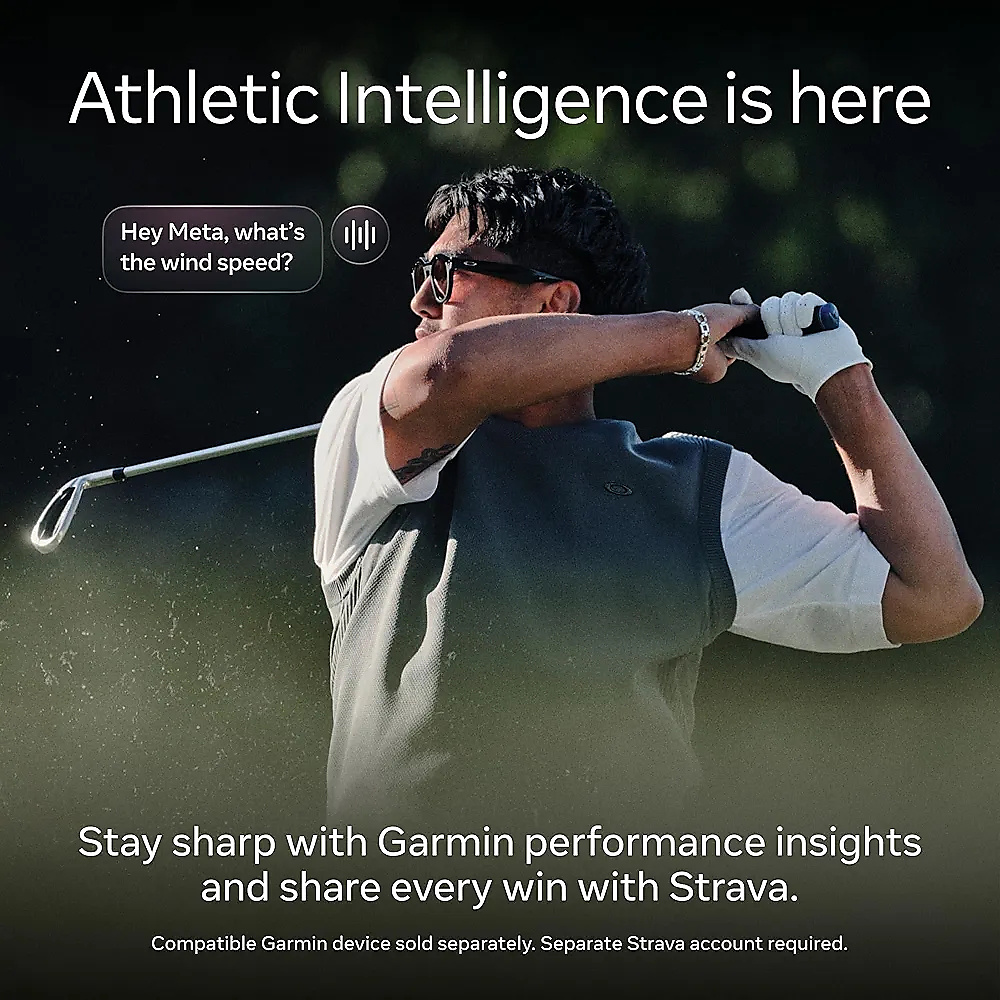 Meta Oakley HSTN, Warm Grey | Smart AI Glasses for Men, Women — Camera, Audio, Video Recording — Pri