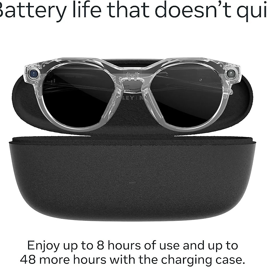 Meta Oakley HSTN, Warm Grey | Smart AI Glasses for Men, Women — Camera, Audio, Video Recording — Pri