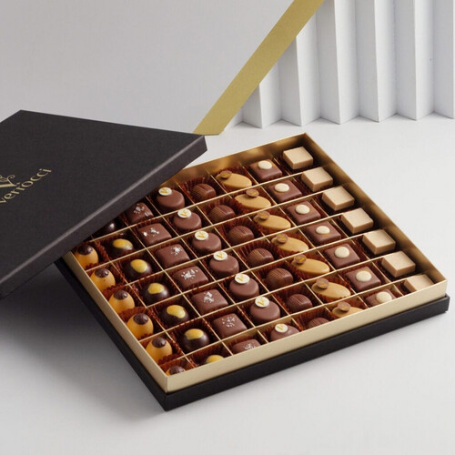 Large Black Chocolate Box