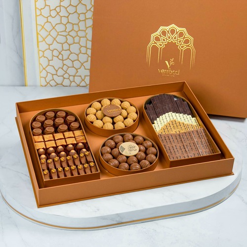 Verrocci Chocolate Luxury Honey Box – Mixed Chocolate Selection