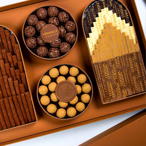 Verrocci Chocolate Luxury Honey Box – Mixed Chocolate Selection