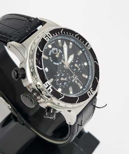 Used Men Watch Brands Black Silver   SKU-2141