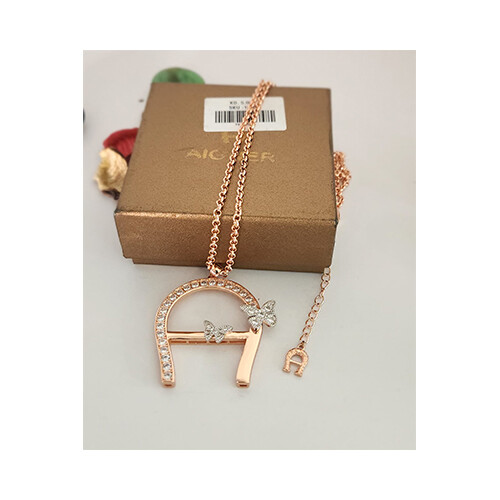 Agner Necklace For Womens & Girls  Rose Gold with Small Dimonds            SKU-1990