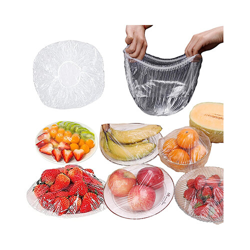 100PCS Reusable Elastic Food Plastic Wrap,             SKU-2014