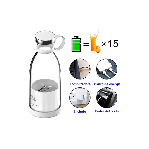 عصير طازج خلاط فواكه صغير محمول 350 مل           SKU-318