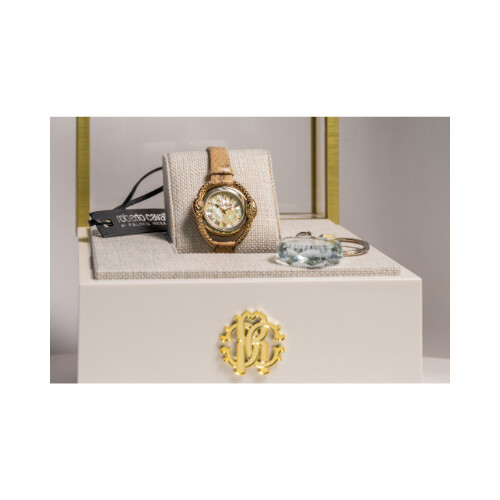 Women Watch - Roberto Cavalli Snake Leather Gold             SKU-49