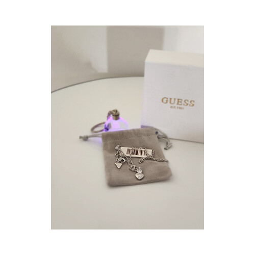 Necklace for Women Silver - Heart Shape - Guess Brand             SKU-52