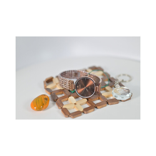 Fitron Watch for Women - Color Brown inner Brwon Steel             SKU-98