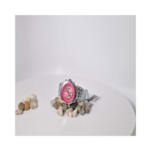 Curren Brand Watch - Steel in Red             SKU-177