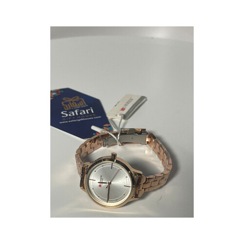 Curren Brand Watch  - Steel bronze in White             SKU-180