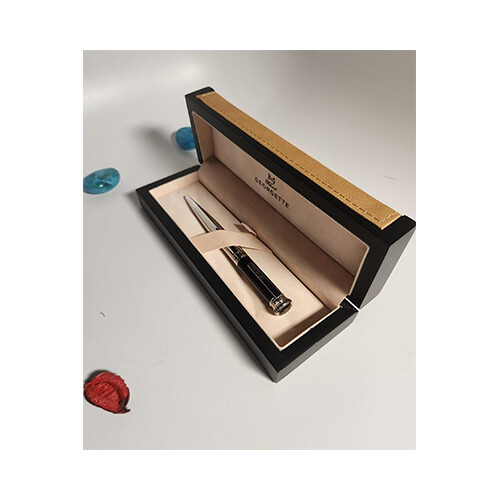 Georgette Pen for Men Silver Black             SKU-234