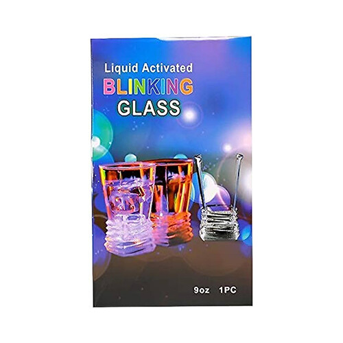 Blinking Glass LIQUID ACTIVATED  - XY1507             SKU-455