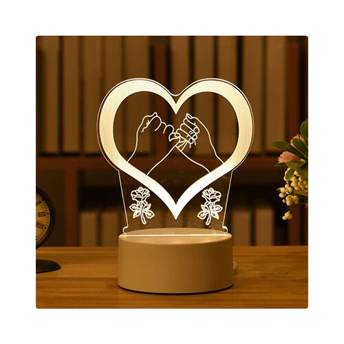 3D Creative Visualization Lamp - RGB lamp colorful gradient touch dimmen gift of choice    SKU-467