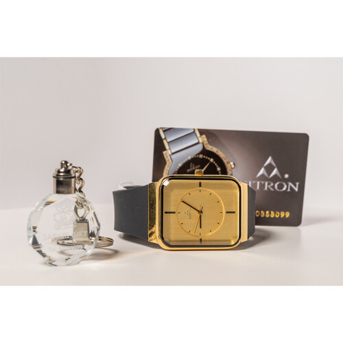 Watch - FITRON  - Brand - for Men - Color - Black Inner Gold (Strap Rubber)             SKU-514