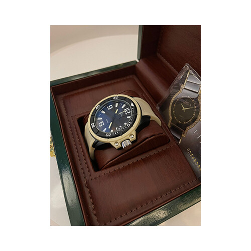 Watch - FITRON  - Brand - for Men - Color - Brown - Inner Brown- (Strap Rubber)             SKU-534