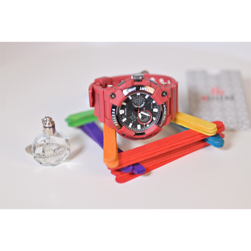 Watch -  Brand - BELLEDA - for Men- Color - Red              SKU-550