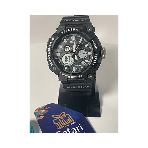 Watch -  Brand - BELLEDA - for Men- Color - Black - In Back             SKU-551