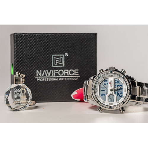 NAVIFORCE - For Men - Color - Silver- Digital              SKU-573