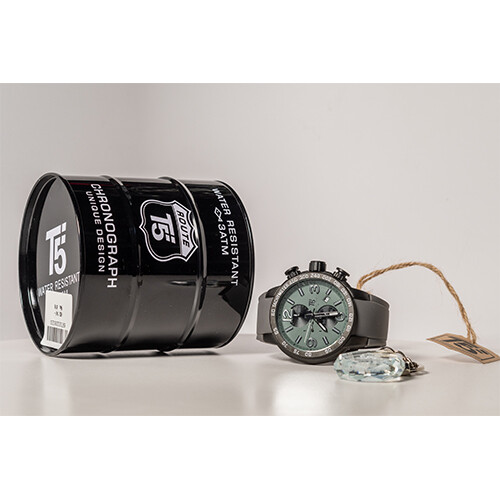 T5 Brand Watch - for Men - Color - Gray Rubber with Black and Gray             SKU-616