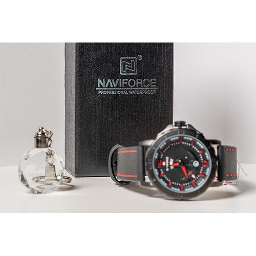 NAVIFORCW Brand Watch - for Men - Color - Black in Red             SKU-622