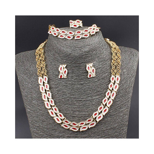 Accessories - For Women - Full Set - Color - Gold/Red             SKU-633