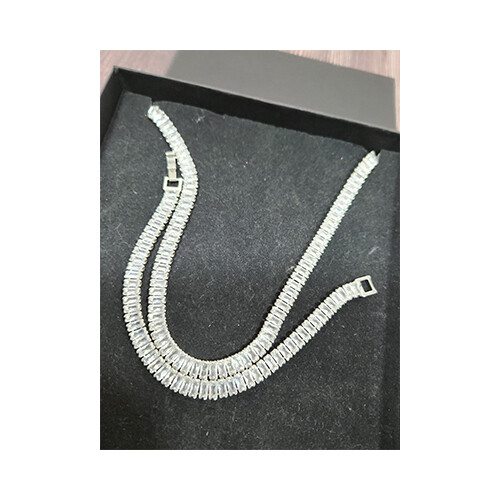 Earrings Moissanite Silver Stone 14K Stainles             SKU-1035